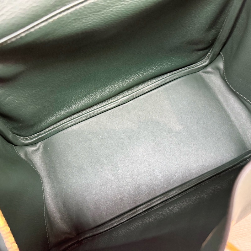 HERMES 1T泰坦綠EVERCOLOR皮金釦LINDY26-16