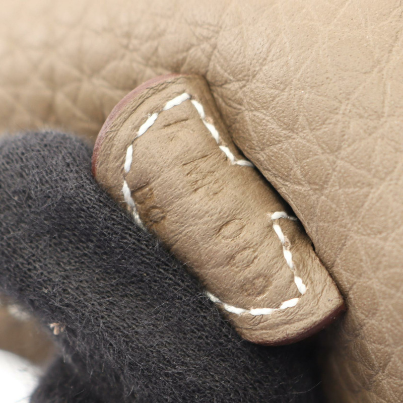 愛馬仕 Evelyne TPM Amazon 單肩斜背包,Clemence 皮革,灰色,二手 K-4