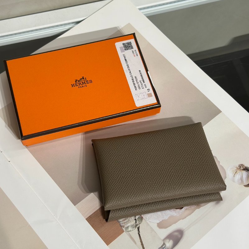 HERMES Calvi duo - 大象灰 G-1