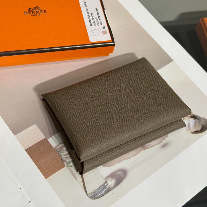 HERMES Calvi duo - 大象灰 G-2