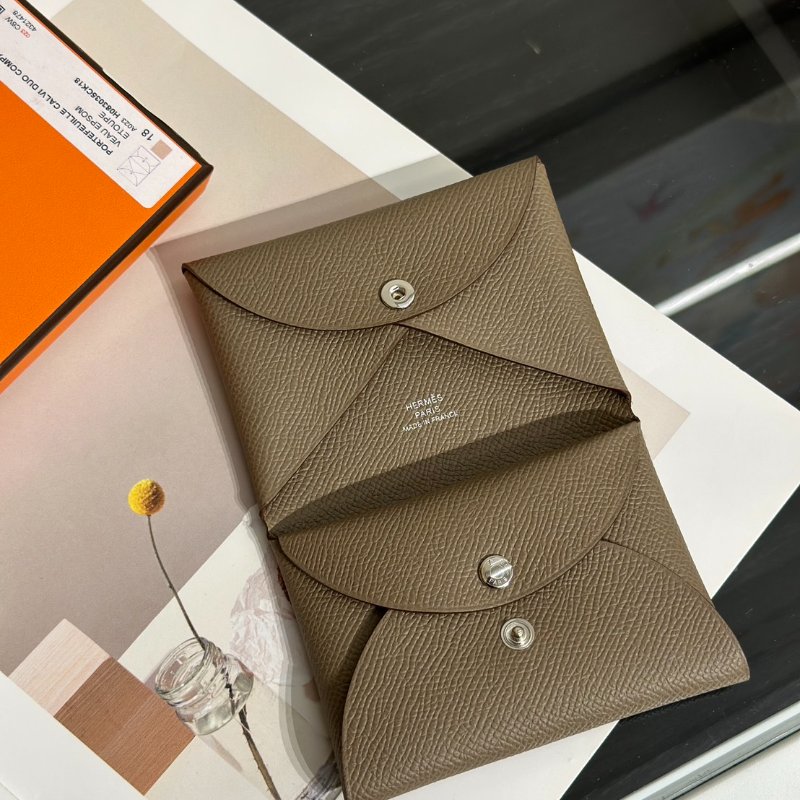 HERMES Calvi duo - 大象灰 G-4