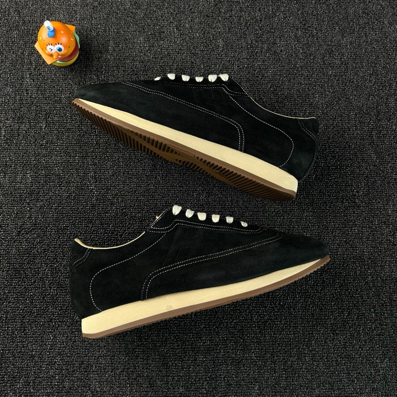 Hermes愛馬仕黑色德訓鞋 休閒鞋平底鞋尺碼43-5