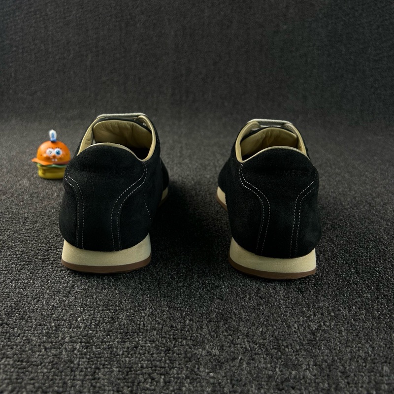 Hermes愛馬仕黑色德訓鞋 休閒鞋平底鞋尺碼43-8