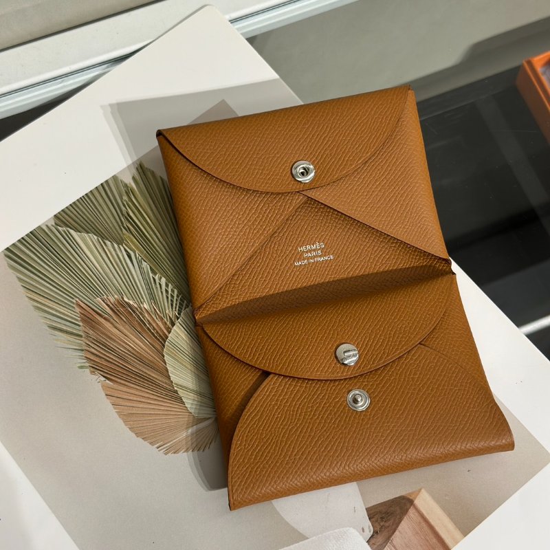 HERMES Calvi duo - 金棕 G-0