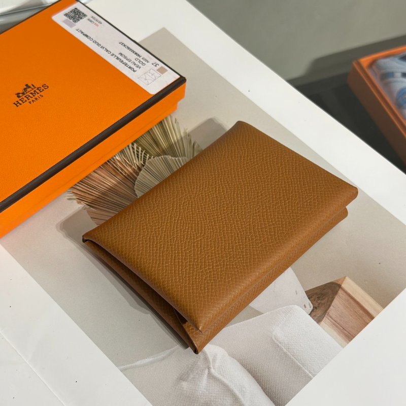 HERMES Calvi duo - 金棕 G-2