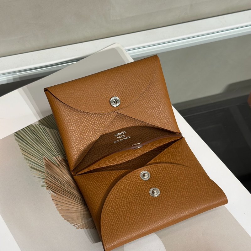 HERMES Calvi duo - 金棕 G-5