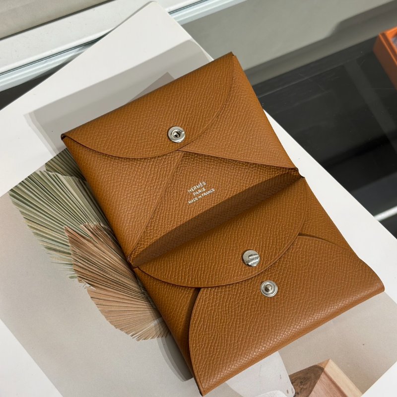 HERMES Calvi duo - 金棕 G-6