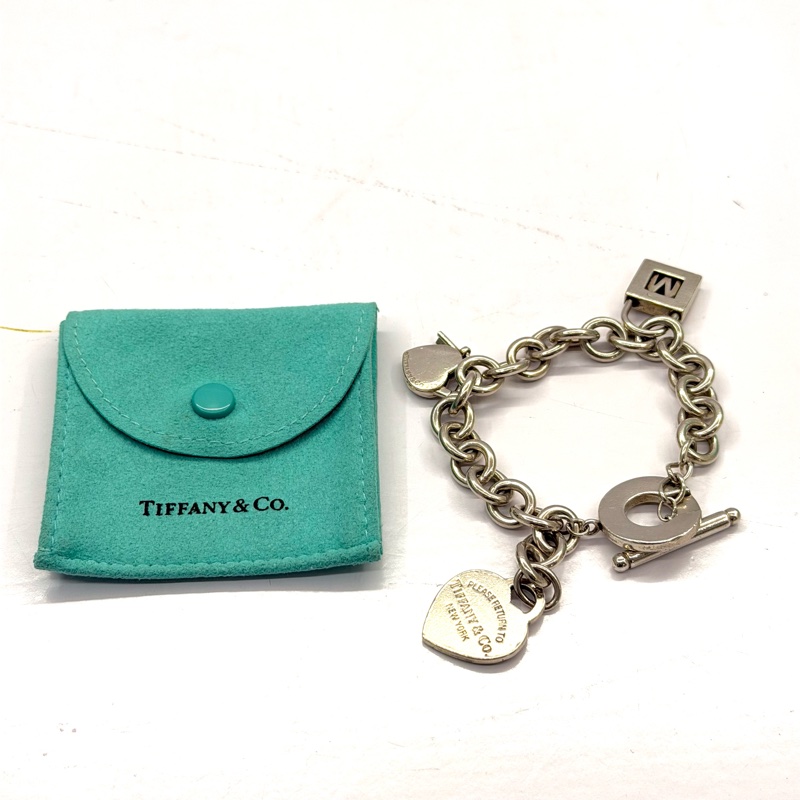 TIFFANY 蒂芬尼 RETURN TO HEART OPEN CIRCLE LOCK HEART 925純銀手鍊-2