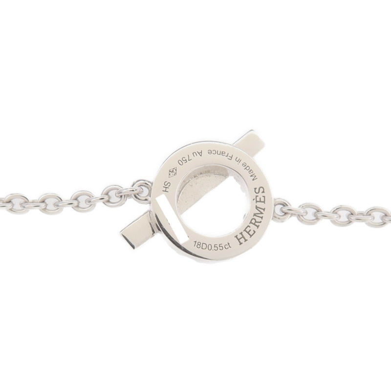 HERMES 18K白金Finesse Bracelet鑽石手鏈-6