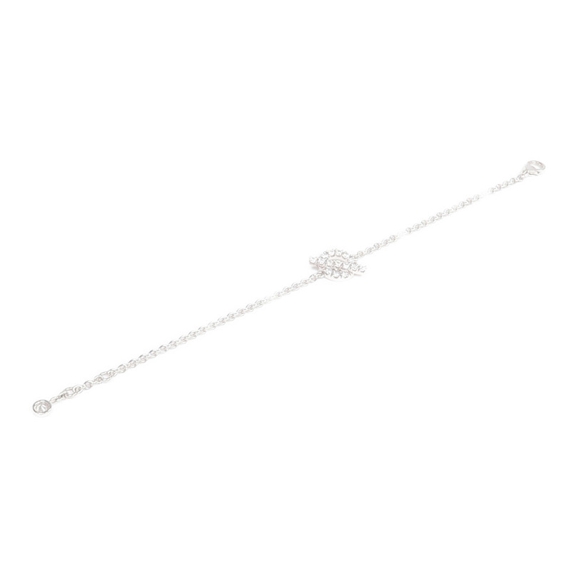HERMES 18K白金Finesse Bracelet鑽石手鏈-7