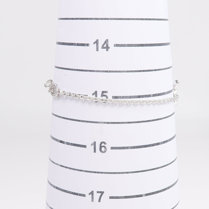 HERMES 18K白金Finesse Bracelet鑽石手鏈-9