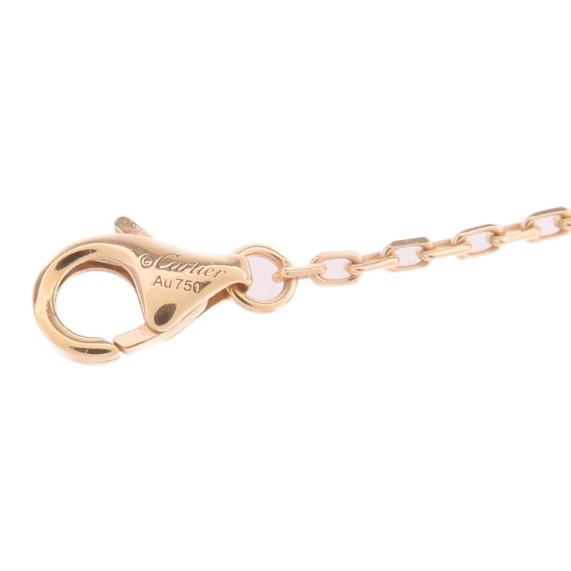 CARTIER 18K玫瑰金Love Necklace Paved鑽石項鍊-6