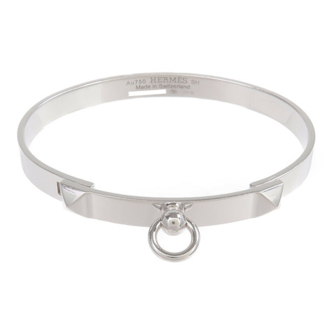 HERMES 18K白金Collier De Chien Bracelet手鐲