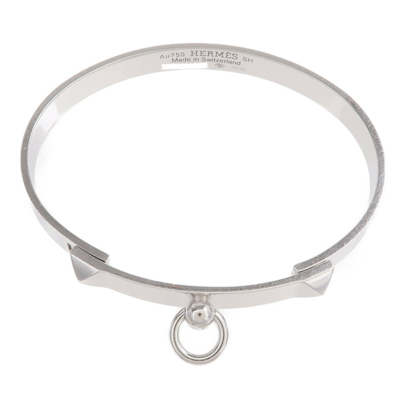 HERMES 18K白金Collier De Chien Bracelet手鐲-2