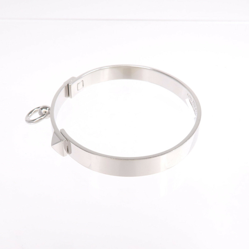 HERMES 18K白金Collier De Chien Bracelet手鐲-3
