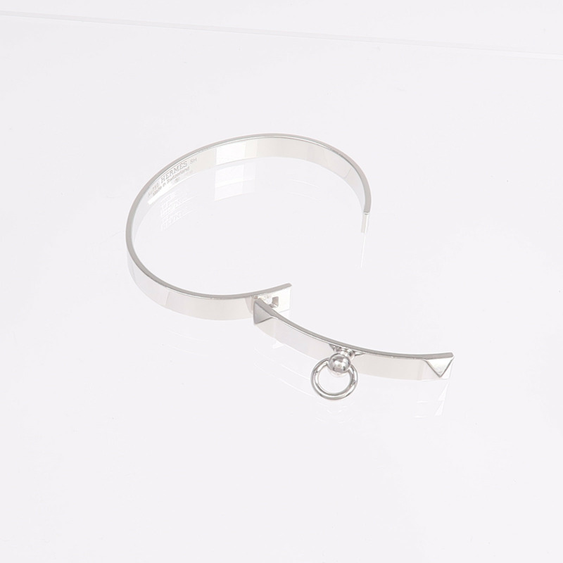 HERMES 18K白金Collier De Chien Bracelet手鐲-7