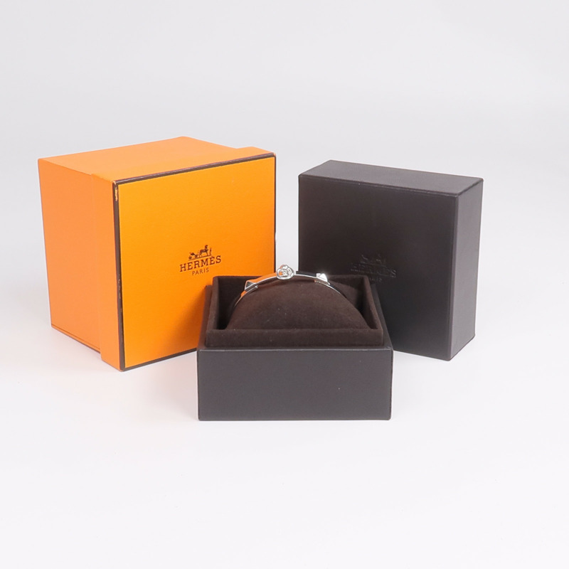 HERMES 18K白金Collier De Chien Bracelet手鐲-8