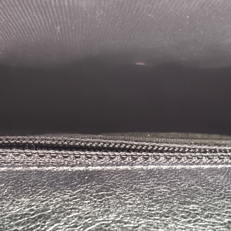 CHANEL 黑白羊皮25開金扣熊貓配色馬鞍包斜挎包-4