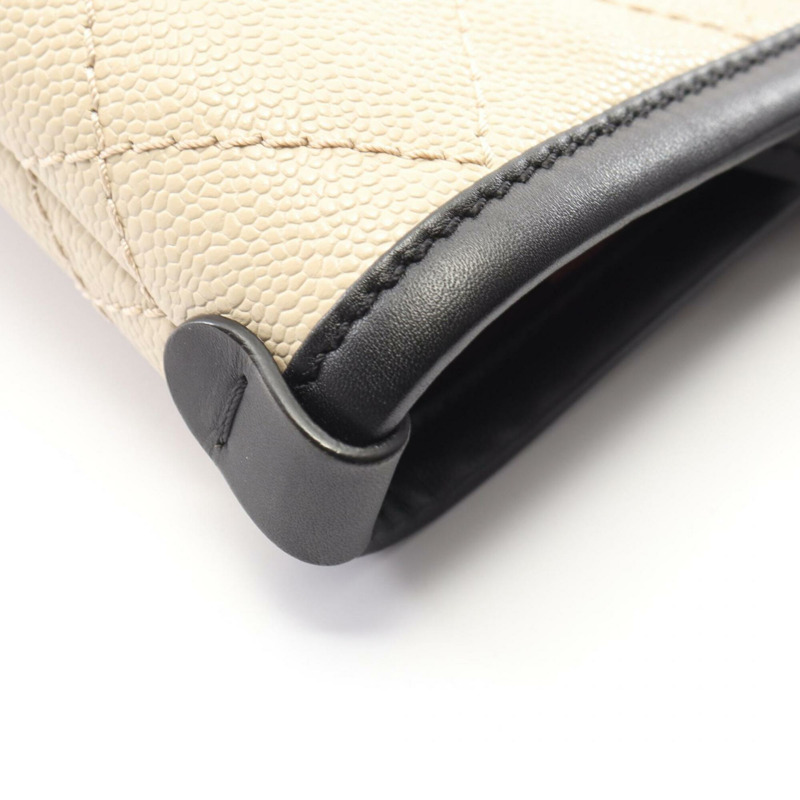 香奈兒 On the Road 狂野縫線托特包手提包 小牛皮 女士 米色/黑色 A92211-6