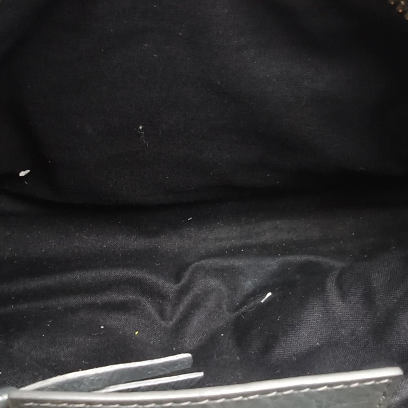 BALENCIAGA CLASSICCITY機車包Mini25深灰羊皮金扣-4