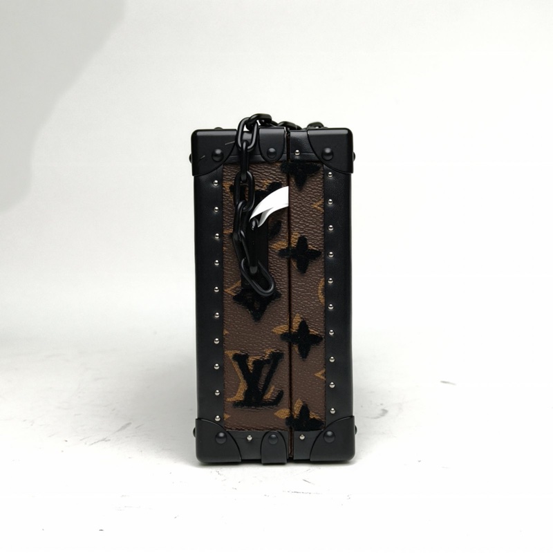 LOUIS VUITTON CLUTCHBOX方盒子硬箱手袋老花PVC/絲絨2020-1