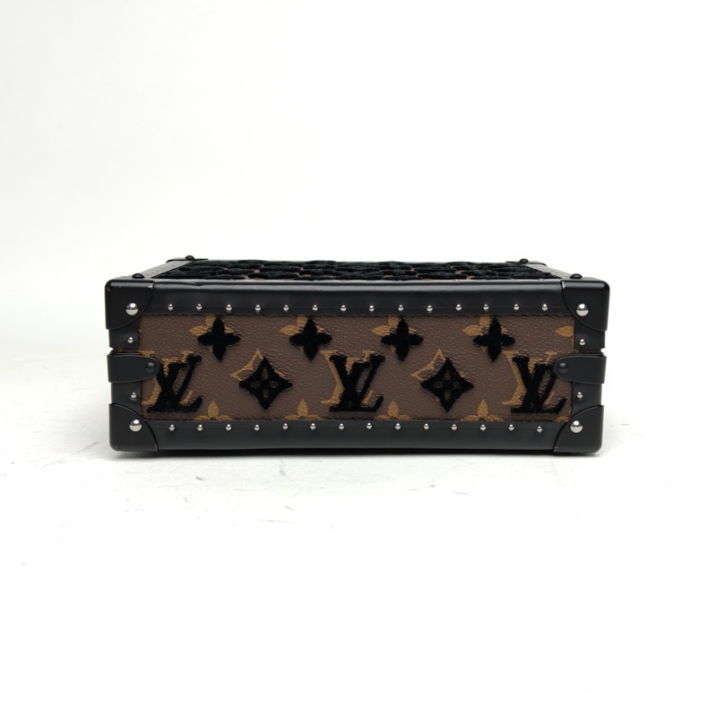 LOUIS VUITTON CLUTCHBOX方盒子硬箱手袋老花PVC/絲絨2020-2