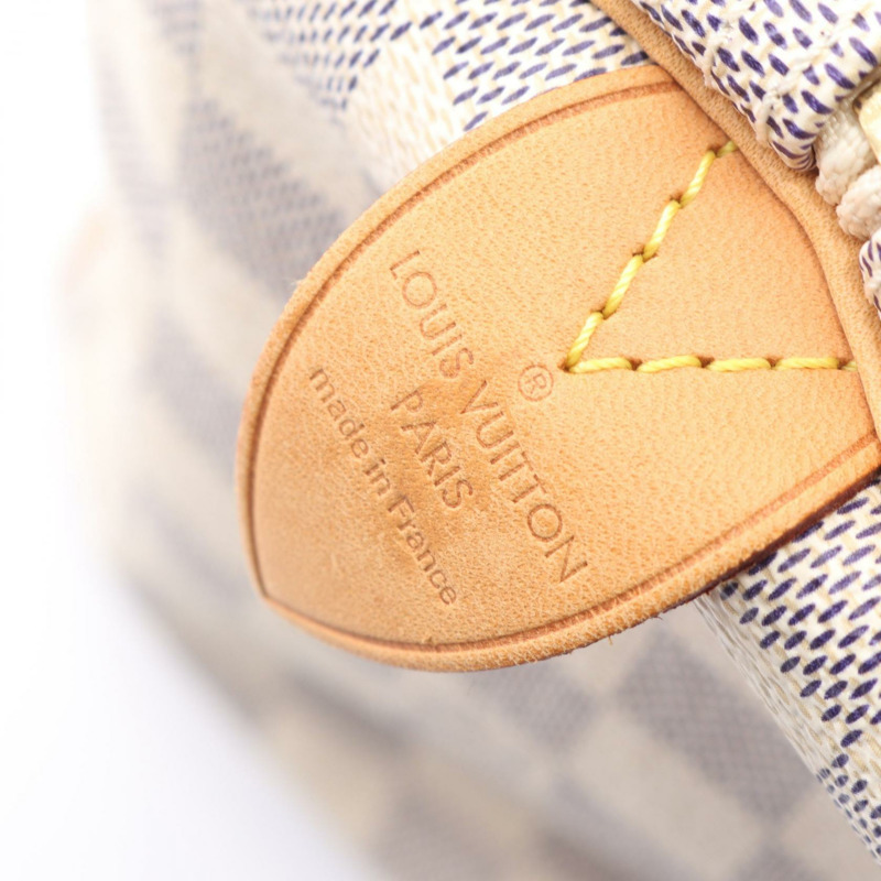 路易威登 Speedy 30 手提包 N41533 Damier Azur 帆布 白色 二手 女士 LV-3