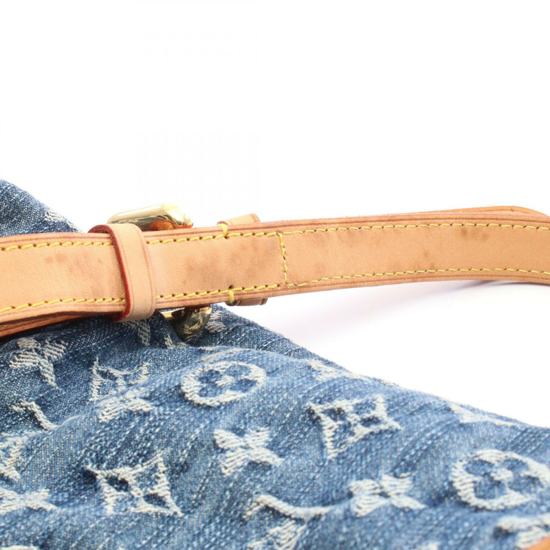 路易威登 Sac a Dos GM 雙肩包 M95056 Monogram 牛仔皮革 藍色-9