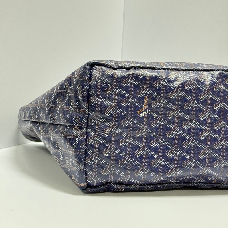 【時髦經典🪩】 Goyard Saint Louis PM 海軍藍 托特包 （代購9萬多）-5