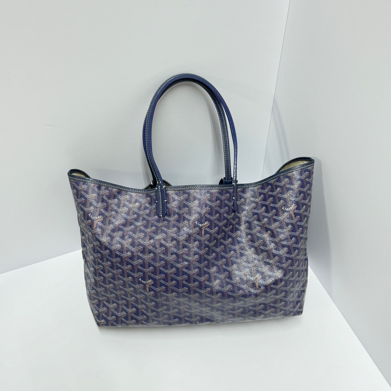 【時髦經典🪩】 Goyard Saint Louis PM 海軍藍 托特包 （代購9萬多）-15