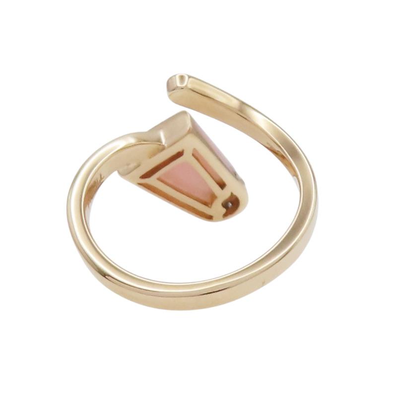18K玫瑰金 蛋白石 鑽石 Gelati 戒指 51【BVLGARI 寶格麗】 AN858657-3