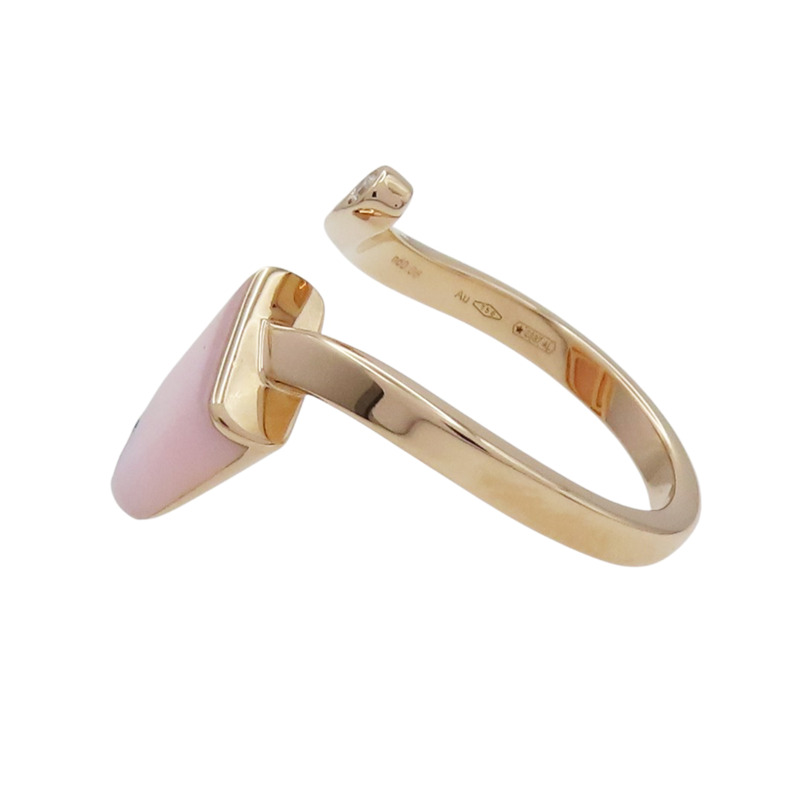 18K玫瑰金 蛋白石 鑽石 Gelati 戒指 51【BVLGARI 寶格麗】 AN858657-5