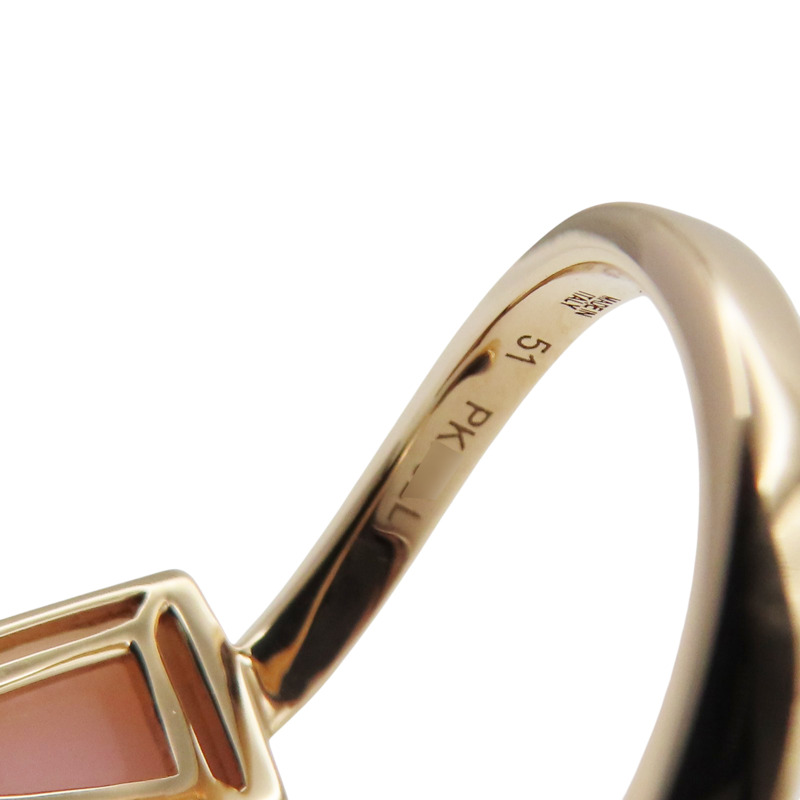 18K玫瑰金 蛋白石 鑽石 Gelati 戒指 51【BVLGARI 寶格麗】 AN858657-7