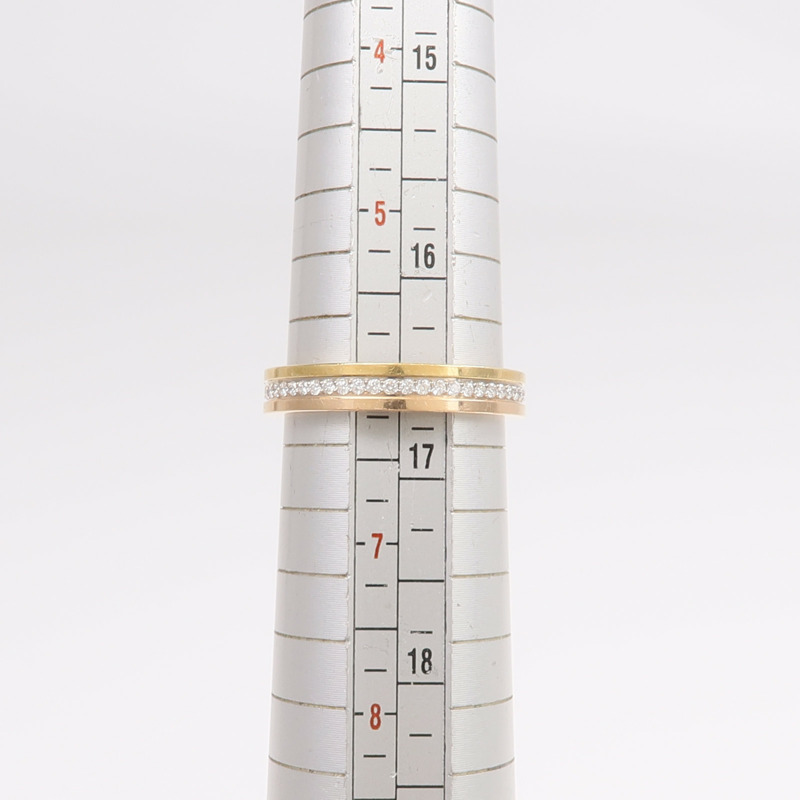 CARTIER 18K黃金/白金/玫瑰金Vendome Louis Ring鑽石戒指Cartier#52/US#6-6