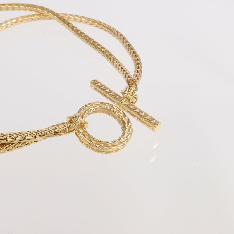 HERMES 18K黃金Chaine D'ancre Danae PM手鏈-4