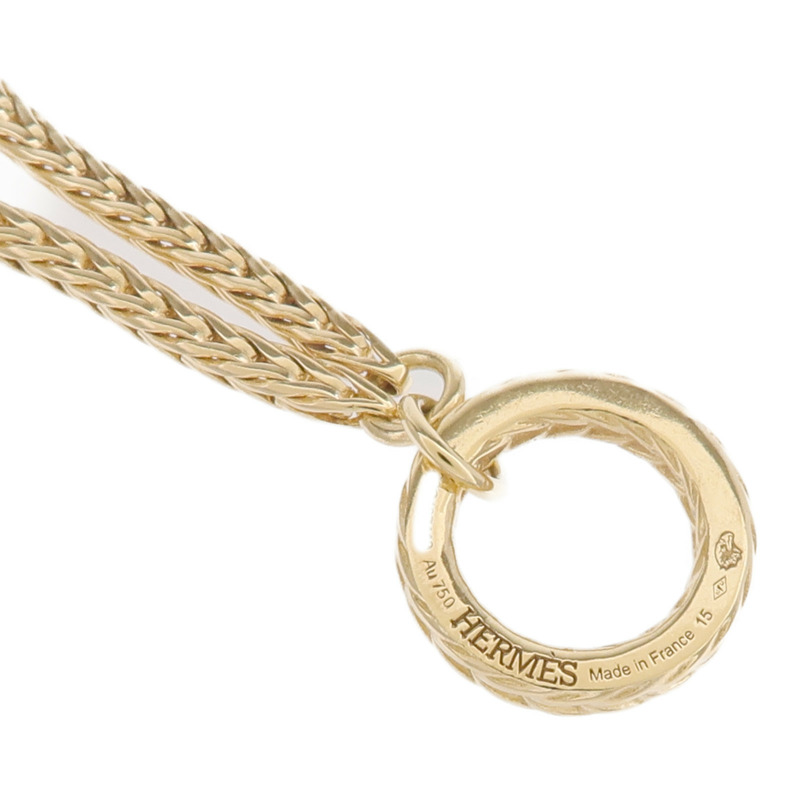 HERMES 18K黃金Chaine D'ancre Danae PM手鏈-6