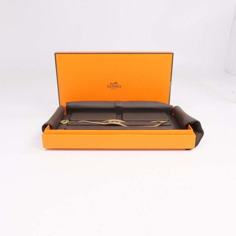 HERMES 18K黃金Chaine D'ancre Danae PM手鏈-7