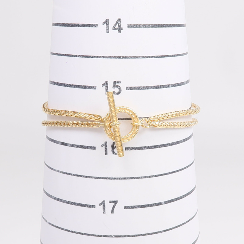 HERMES 18K黃金Chaine D'ancre Danae PM手鏈-8