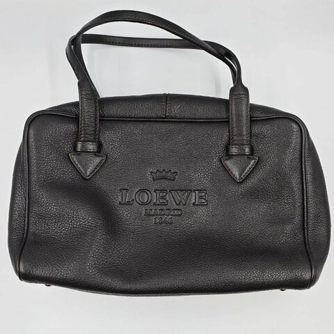 LOEWE 深棕吐司Heritage系列 保齡球包