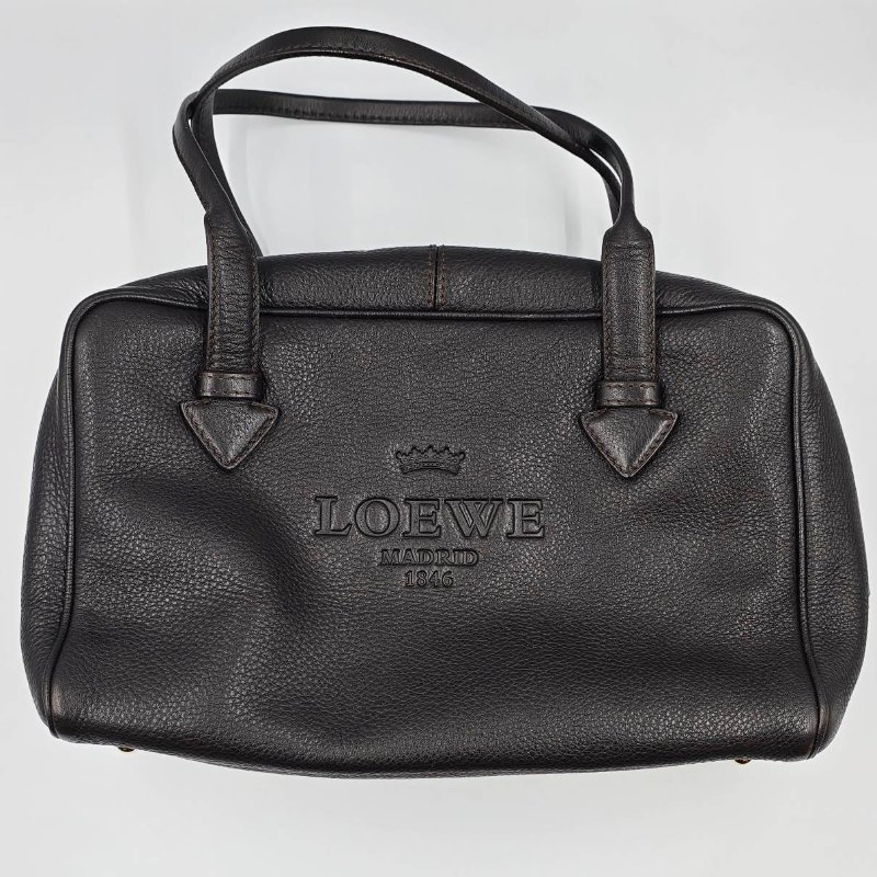 LOEWE 深棕吐司Heritage系列 保齡球包-0