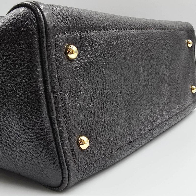 LOEWE 深棕吐司Heritage系列 保齡球包-4