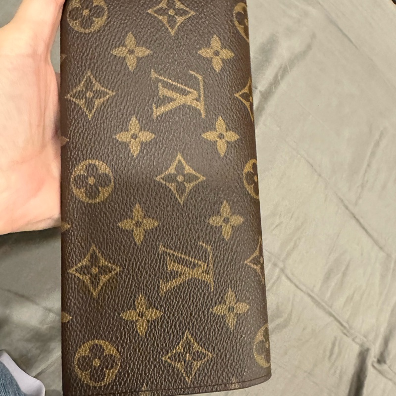 LV  發財長夾 桃紅色-3