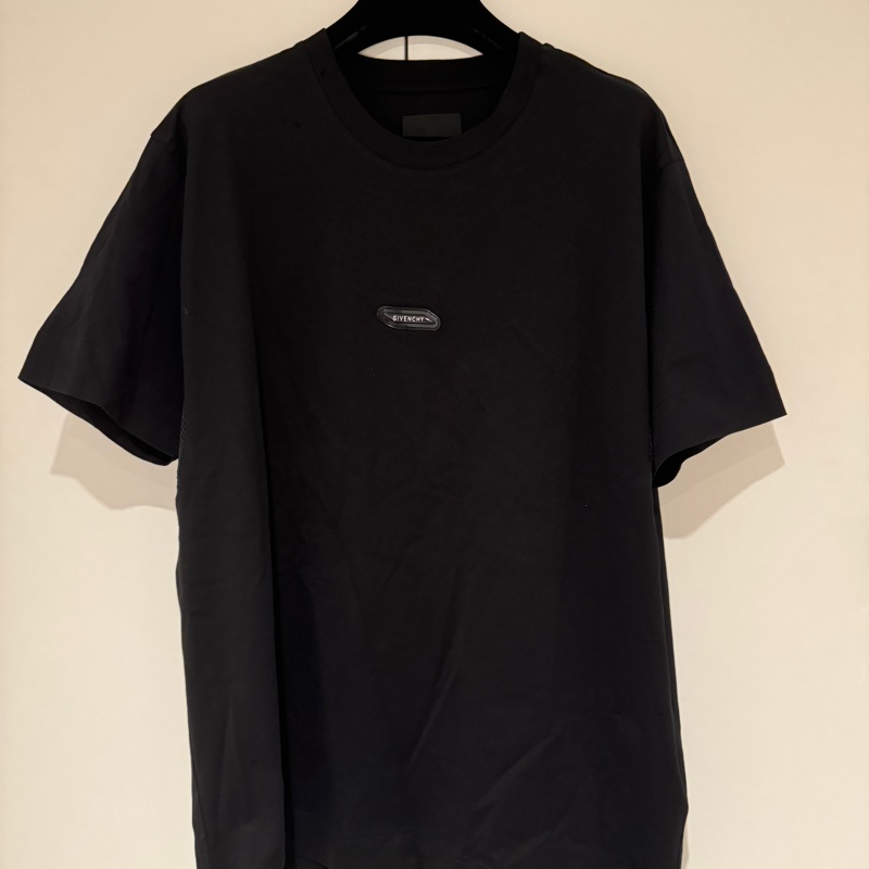 纪梵希 Givenchy 纯色圆领套头短袖 T恤 男款 黑色-2