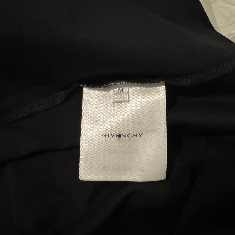 纪梵希 Givenchy 纯色圆领套头短袖 T恤 男款 黑色-6