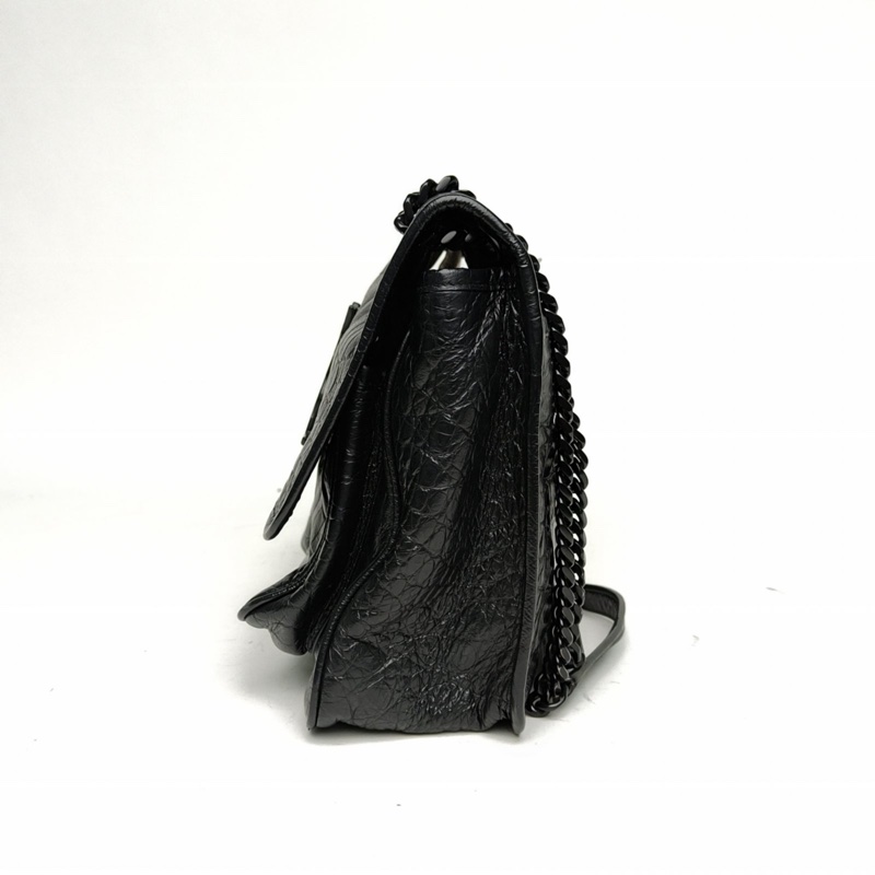 SAINT LAURENT Niki中號28黑色牛皮金扣-1