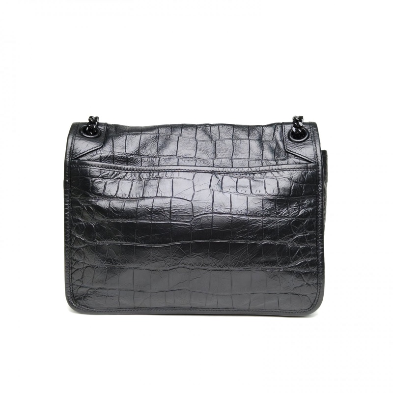 SAINT LAURENT Niki中號28黑色牛皮金扣-2