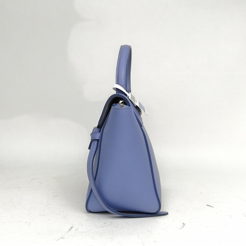 CELINE Belt鯰魚包Nano20藍色牛皮銀扣-1