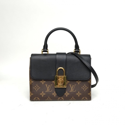 LOUIS VUITTON LockyBB鎖頭包黑色PVC金扣2019