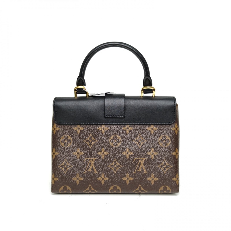 LOUIS VUITTON LockyBB鎖頭包黑色PVC金扣2019-2