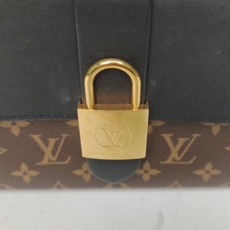 LOUIS VUITTON LockyBB鎖頭包黑色PVC金扣2019-4